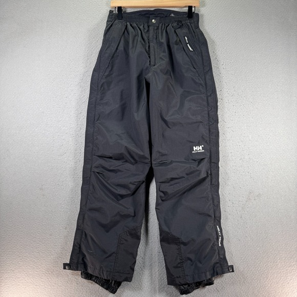 Helly Hanson Snowboarding Pants Adult Small Black Straight Leg Insulated Outdoor - Picture 1 of 16
